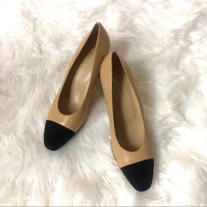 Women Shoes High Heels Beige & Black
